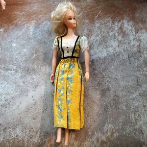 Vintage 1968 Barbie Yellow and Blue Doll